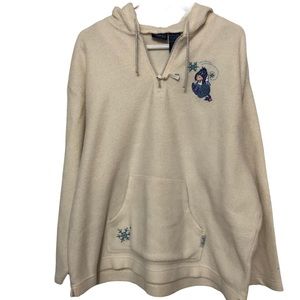 Eeyore fleece hoodie women’s XL. 100% Polyester.